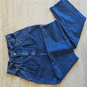 Abercrombie & Fitch Blue High Rise Mom Jeans